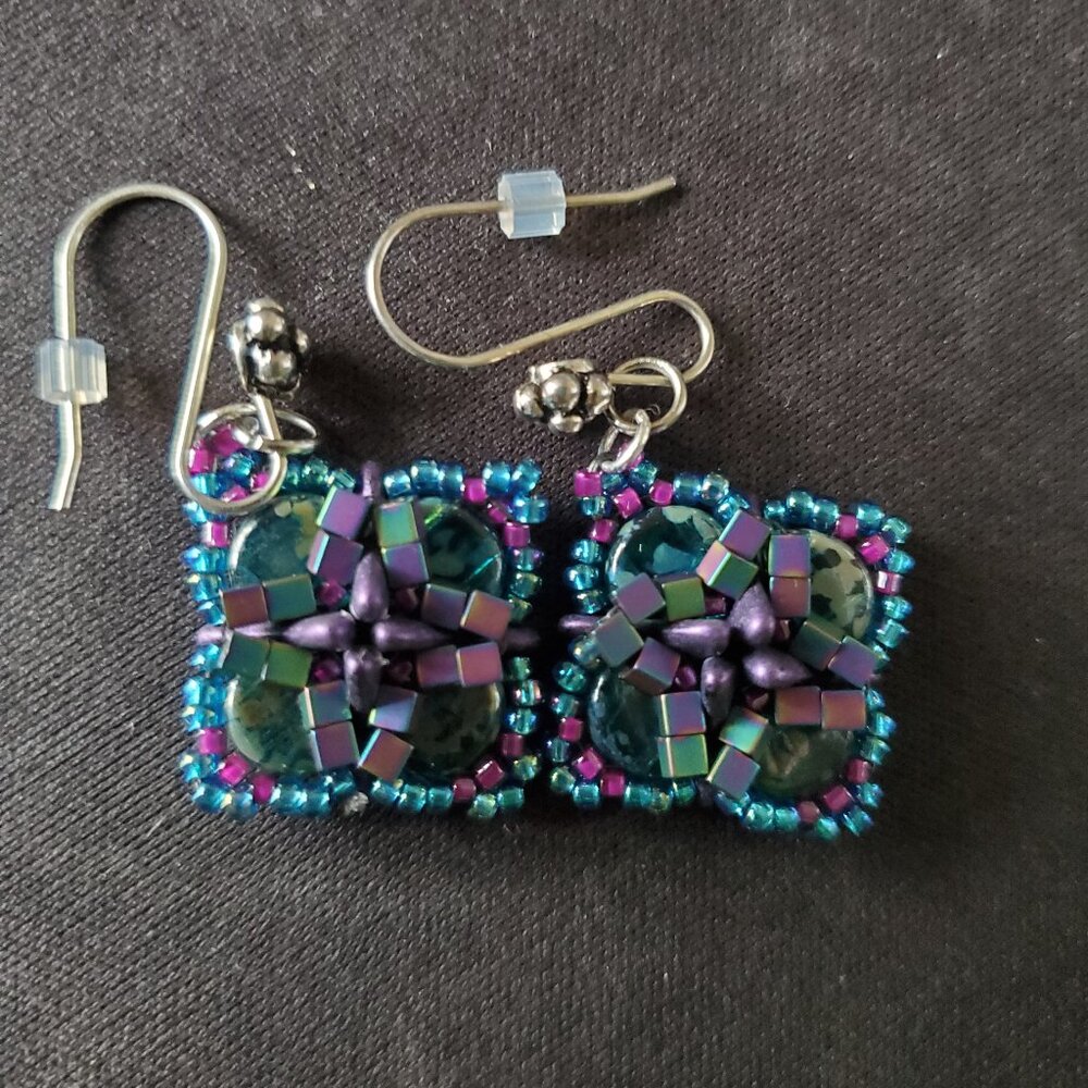 Handmade Glass Beaded Earrings